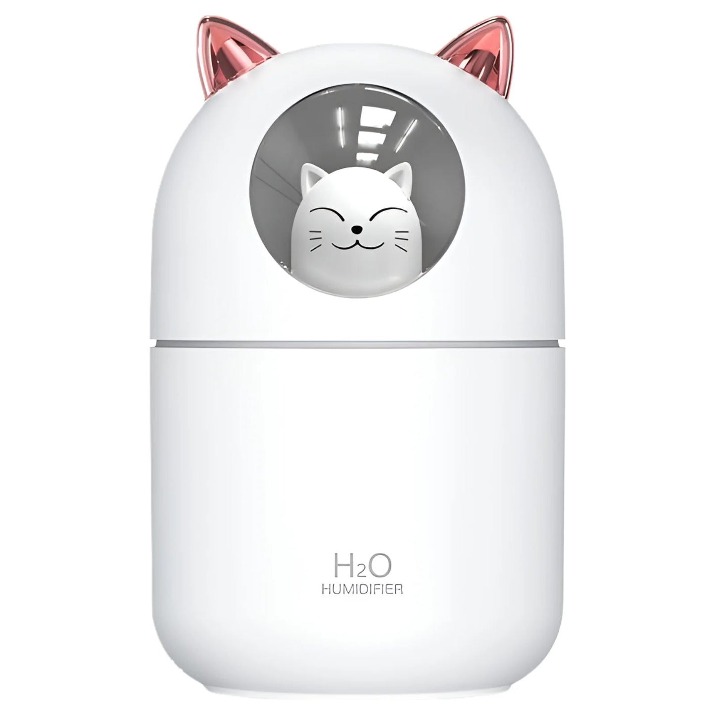 Portable Small Humidifier, 300Ml Mini Cool Mist Humidifier with Night Light, USB Personal Humidifier Auto Shut-Off, Ultra-Quiet, 2 Spray Modes, Suitable for Home Office Travel